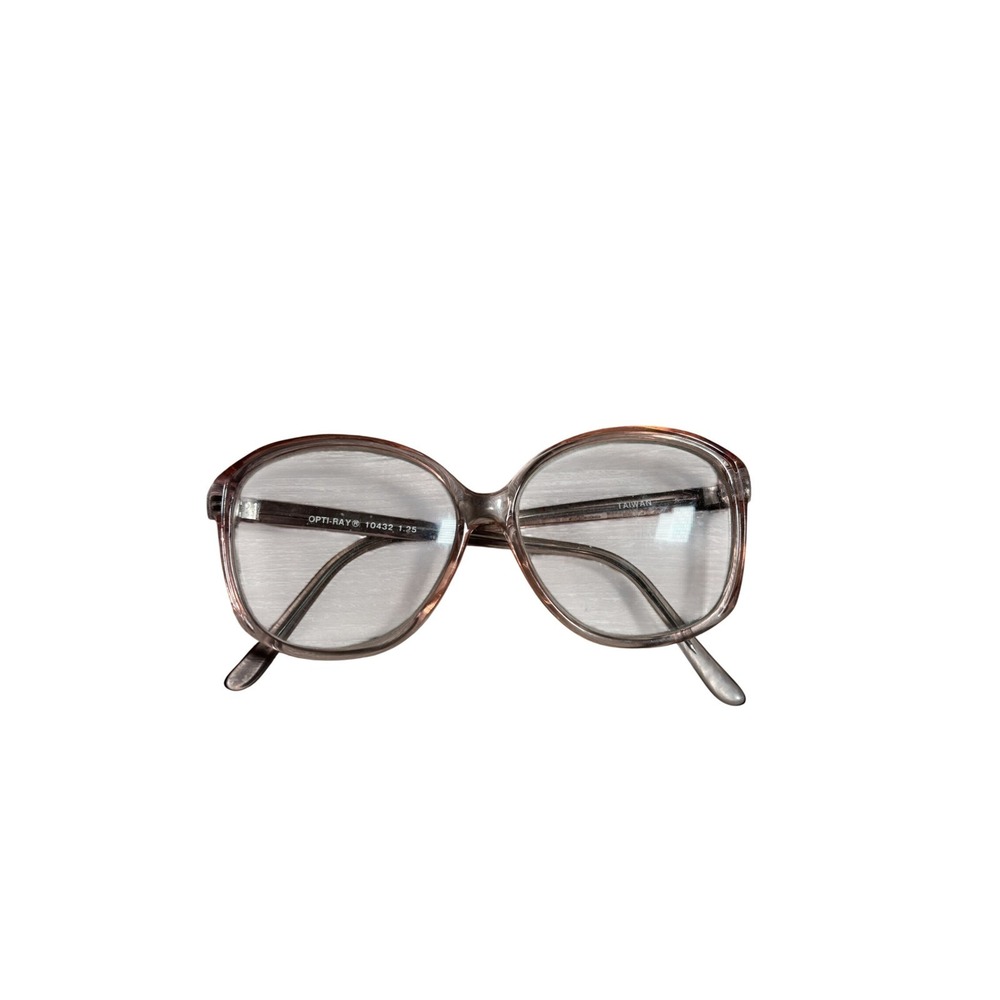 Opti-Ray Translucent Oversized Round Reading Glasses frames Vintage festival